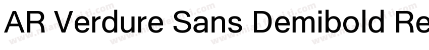 AR Verdure Sans Demibold Regular字体转换